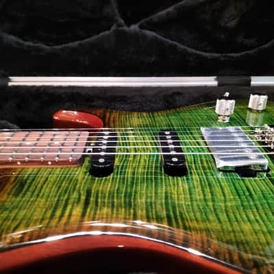 MUSIC MAN Luke 3 HSS Lusciou Green Flame Fi Ro Ma image 20