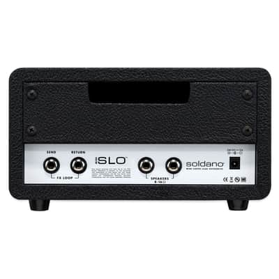 Soldano SLO Mini 30-Watt Solid-State Guitar Amp Head 2022 - Present - Black image 4