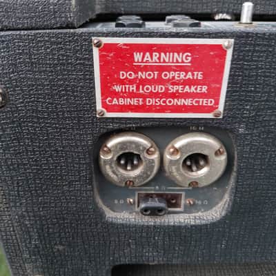 Vox AC-50 2-Channel 50-Watt Diode-Rectified Guitar Amp Head 1965 - 1966 - Black with Diamond Cloth image 6