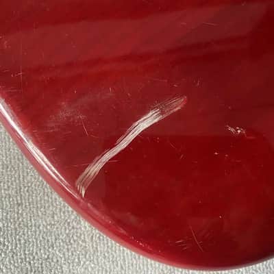 Red 5 String Bass Guitar Basswood Body DIY Project image 5