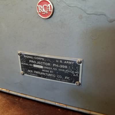 RCA Rare Military Projector Tube Amp MI-1356 Monoblock 6L6 PP for PH-398 PG-200 EQ 1949 - Black Wrinkle Paint image 12