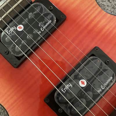 Xavier Transparent Red Single Cut Electric Guitar, Mahogany Body, Maple Neck, Rosewood Fingerboard image 7