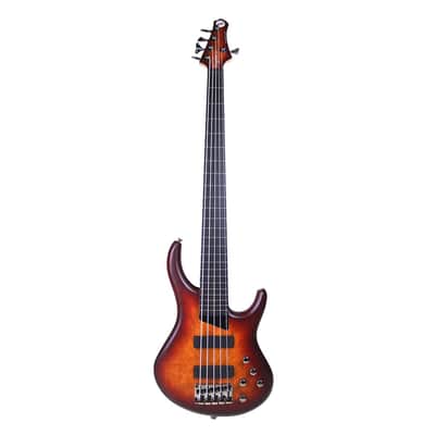 MTD Kingston ZX5 Fretless - Deep Cherry Burst w/ Ebony FB - Open Box image 2
