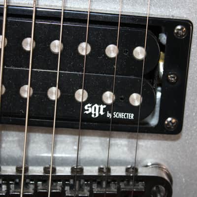 Schecter C-7 SGR 7 String Silver Burst With Gig Bag image 6