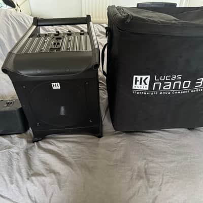 HK Audio Lucas Nano 300 Compact Stereo PA System with 3-Channel Mixer 2010s - Black image 2