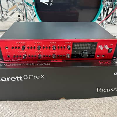 Focusrite Clarett 8Pre X Thunderbolt Audio Interface 2010s - Red image 1