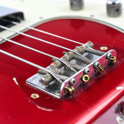 Fender Precision Bass Candy Apple Red 1965 image 8