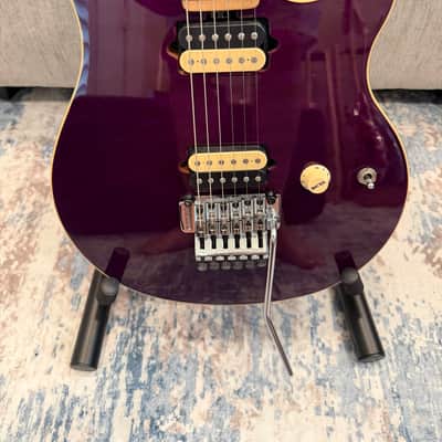 Ernie Ball Music Man Axis HH Floyd 1999 in translucent purple image 3