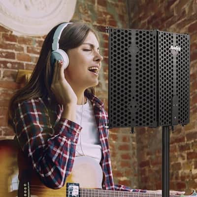 3 Panel Foldable Studio Microphone Isolation Shield image 6