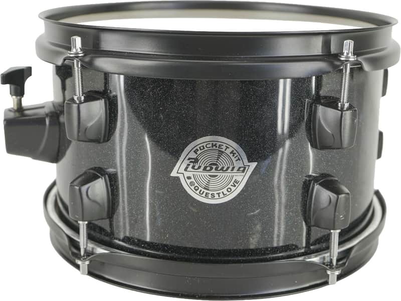 Ludwig Pocket Kit Questlove 10x6'' Rack Tom Drum Black Sparkle image 1