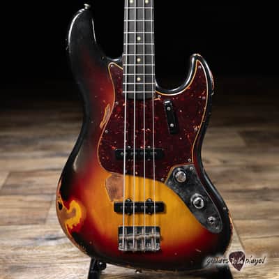 Bluesman Vintage El Dorado 4-String Bass w/ Soft Case – 3-Tone Sunburst image 2