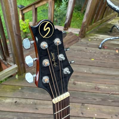 Greg Bennett Samick. D-1/BS acoustic guitar - dark burst image 4