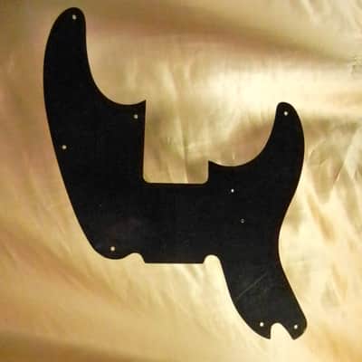 black replacement pickguard for Squier Classic Vibe 50s Precision Bass image 1