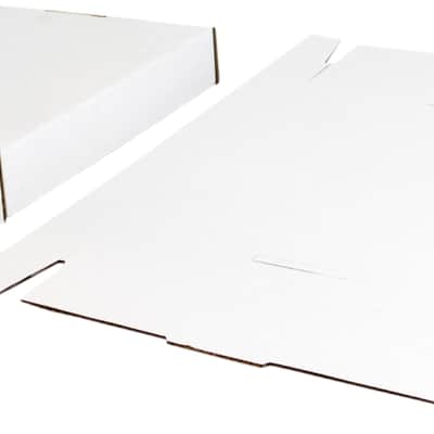 (1) 12" White Record Box with Lids - LP Vinyl Album 33rpm Cardboard Storage image 5