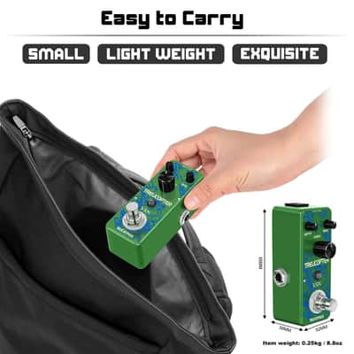 VSN Guitar Tremolo Effect Pedal of Classic Trelicopter Effects Tremolo Pedals for Electric Guitar Effect True Bypass image 6