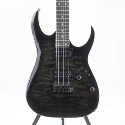 Used Ibanez GRGA120QA Transparent Black Sunburst Electric Guitar - Very Good image 1