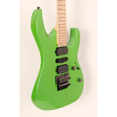 Mitchell HD400 Hard Rock Double Cutaway Electric Guitar Regular Green Lemon image 7