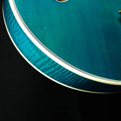 Heritage  Super Eagle 1998 Blue Sunburst Rare Archtop Guitar image 24