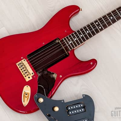 1991 Charvel by Jackson CST-060-SSH Superstrat S-Style See-Through Red w/ Case, Japan image 18