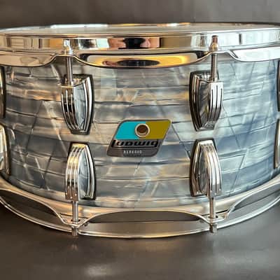 Ludwig Classic Maple snare drum 2012 - Sky Blue Pearl image 1