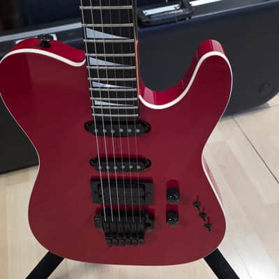 Jackson Custom Shop Telecaster 1987 Ferrari Red HSS Made in USA Vintage American San Dimas pre-Fender 80s Guitar KAHLER KILLER Floyd Rose image 16