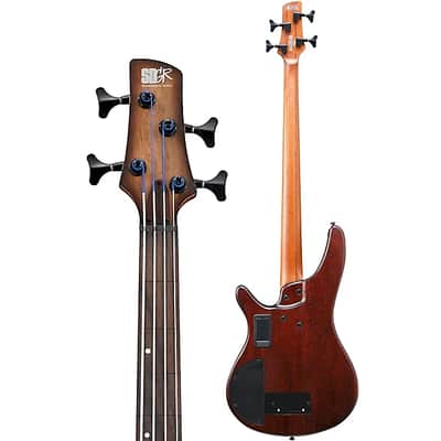 Ibanez SRH500FNNF Bass Workshop Electric Bass Fretless Natural Browned Burst image 4
