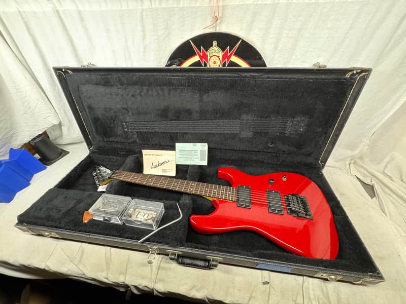Jackson USA Custom Shop Dinky HH Guitar with Case - Red image 1
