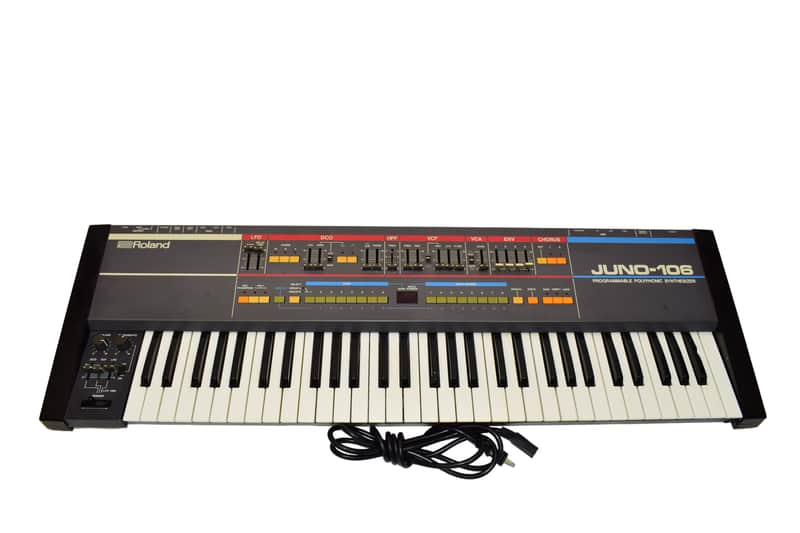 Roland Juno-106 61-Key Programmable Polyphonic Synthesizer Keyboard image 1