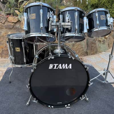 Tama Artstar Cordia Black 6pc Drum Set kit 10,12,13,16,24 Birch + Cordia!! image 3