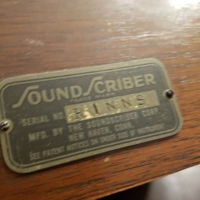 Sound Scriber Rare Vintage Record Cutting Lathe small tube amp 1930s-1940s - stained wood image 7