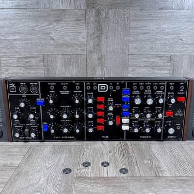BEST Rack Ears for Model D / Cat / Wasp / Solina / Behringer Desktop Synths with Washers - color BLACK 70HP - by KZcraftworks - USA image 2