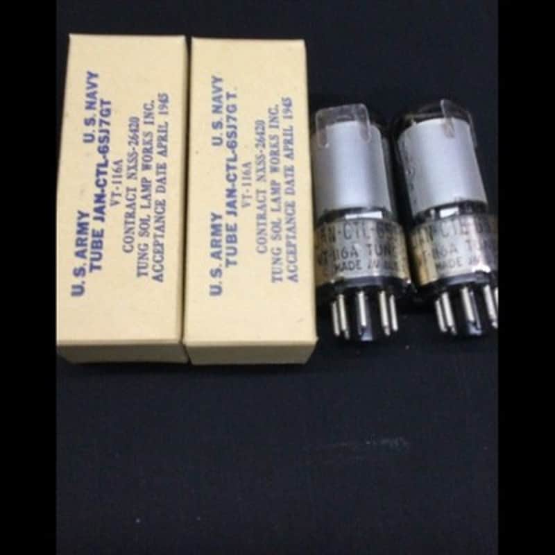 NOS MATCHED PAIR TUNG SOL JAN CTL 6SJ7GT VT 116A Audio Vacuum Tubes B.9900 image 1