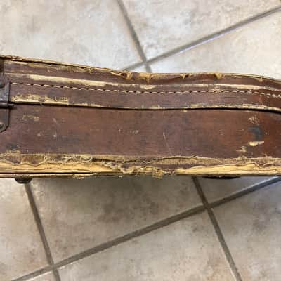 Vintage 1957 Gibson Les Paul 4 Latch Brown Case Pink Lining image 17