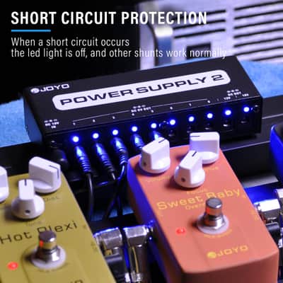 Joyo JP-02 Guitar Pedal Power Supply 10 Isolated Output DC 9V 12V 18V Options for Distortion, Reverb, Chorus Effect Pedalboard Chains image 6
