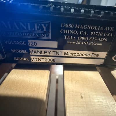 Manley Labs TNT "Tubes No Tubes" 2-Channel Mic Preamp 2010s - Black image 2