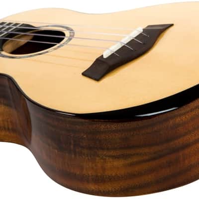 Flight Voyager EQ-A Concert Ukulele - solid spruce image 9