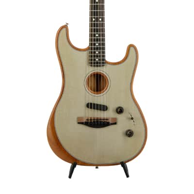 Fender American Acoustasonic Stratocaster w/Bag, Transparent Sonic Blue, US208XXXX image 4