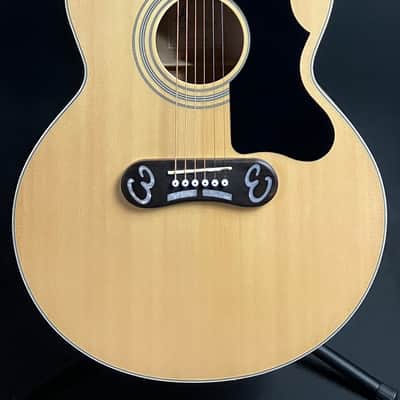 Harley Benton Custom Line King CE Jumbo Acoustic-Electric Guitar Gloss Natural w/ HSC image 1
