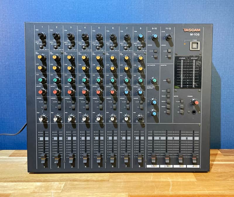 Tascam M-108 Vintage Analog Mixer 12ch 8bus | Reverb