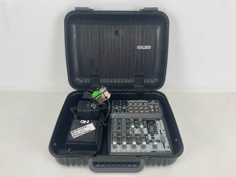 Behringer Xenyx 1002FX Mixer – Flight Case + Footswitch image 1