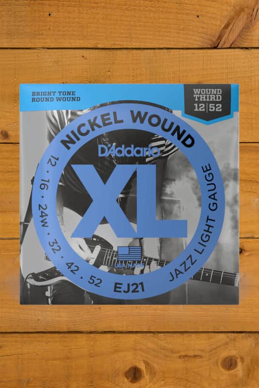 D'Addario EJ21 Nickel Wound Electric Guitar Strings - 12-52 image 1