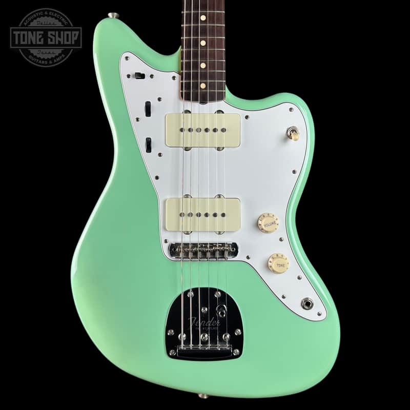 Used 2016 Fender Classic 60s Jazzmaster Lacquer Surf Green w/case TSU25375 image 1
