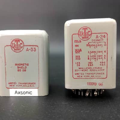 UTC A-24 Transformer UTC A-33 Magnetic Shield from 1970 API console Teletronix LA2-A - 2 image 1