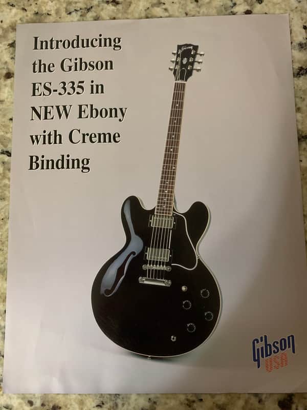 Gibson ES-335 Brochure 1998 Ebony image 1