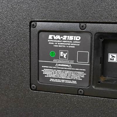 Electro-Voice (EV) EVA-2151D Dual 15" Passive Line Array Subwoofer CG01YA2 *ASK FOR SHIPPING* image 9