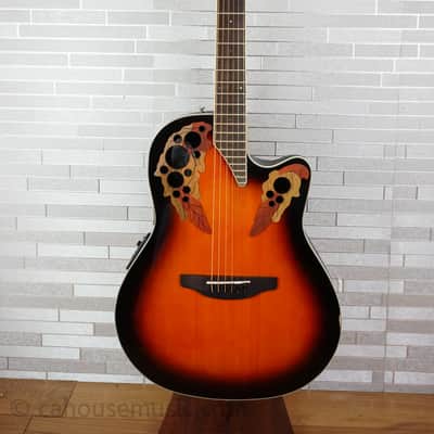 Ovation E-Acoustic Guitar Celebrity Elite CE48 Super Shallow Cutaway - Sunburst image 13