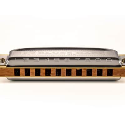 Hohner MS Series Blues Harp, 10 Hole Diatonic Harmonica, F# Major - M533076P image 3