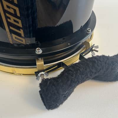 Legato 14" Snare Drum Gold Plated Marching Black REMO RARE!! Metal image 7