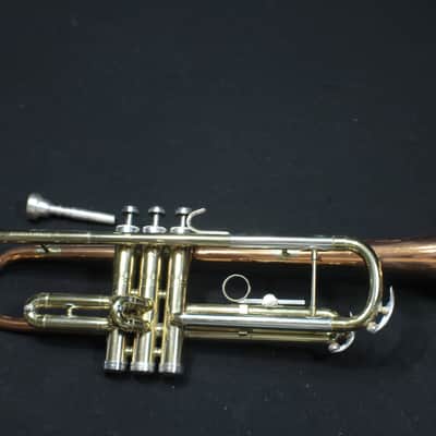 A Beautiful Conn Director Shooting Stars Tri-Color Bb Trumpet in it's Original Case   # 22 T image 2