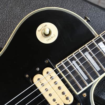 1976 Gibson Les Paul Custom Double Cream Electric Guitar Black Ebony + OHSC image 3